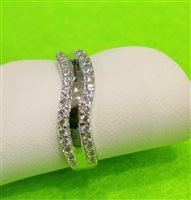 Anello Vidali Gioielli Donna in Oro bianco Zircone ANOR-6-34 - ANOR-6-34